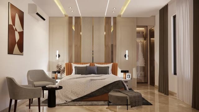 Contemporary Bedroom — Interior · Bedroom